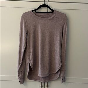 Athleta Women's Long Sleeve Top - Heathered Purple